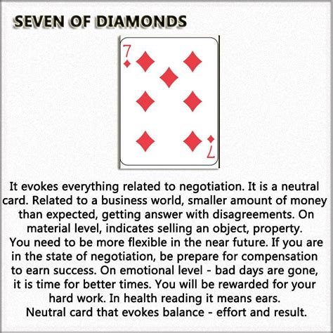 7 of diamonds tarot meaning.